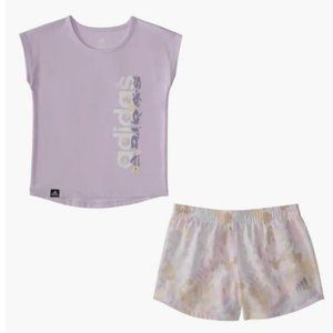 NWT adidas Kids' T-Shirt & Pull-On Shorts Set adidas